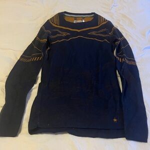 Smartwool Women's Navy and Brown Base-layer Top
